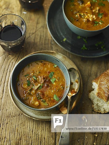 Chorizo-Kastanien-Suppe