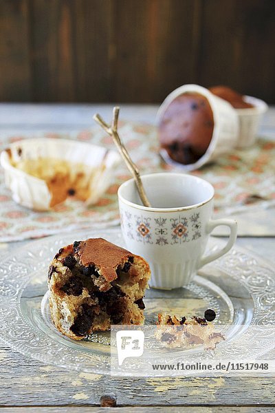 Muffin mit Schokoladenstückchen