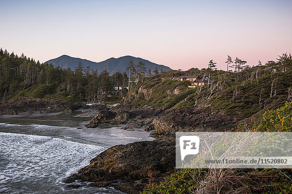 Landschaft über Long Beach  Pacific Rim National Park  Vancouver Island  Britisch-Kolumbien  Kanada
