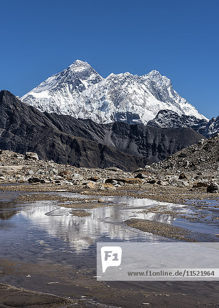 Nepal  Himalaya  Khumbu  Everest Region  Renjo La  Everest und Nuptse