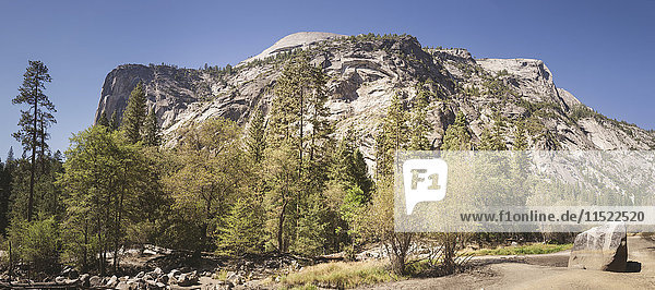 USA  California  Yosemite National Park  landscape with rock formation