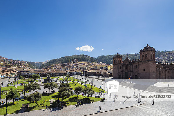 Peru  Cusco  Plaza de Armas and Cathedral