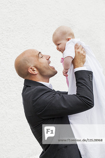 Father with baby girl
