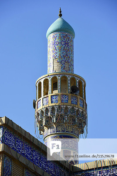 United Arab Emirates  Dubai  the minaret of the Iranian Mosque