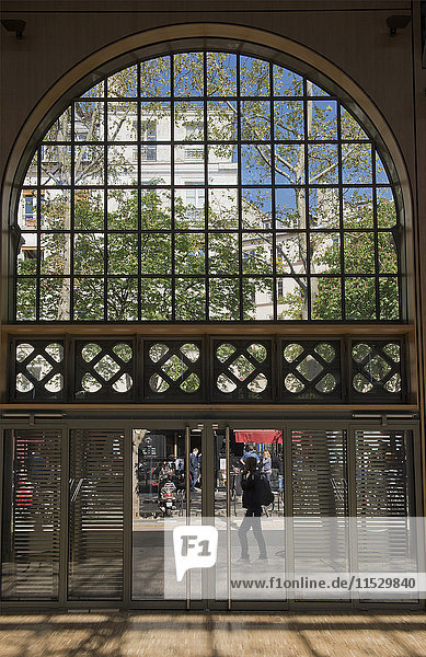 Europe  France  Paris (75)  3rd arrondissement  Le Marais  La rue du Petit Thouars from the 'Carreau du Temple'. It is a former clothes market that was redeployed in a cultural and sport center in 2014