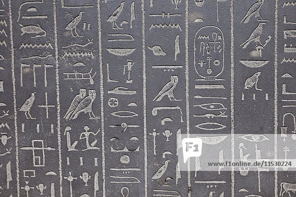 England  London  British Museum  Hieroglyphic Writing on the Sarcophagus of Ankhnesneferibre