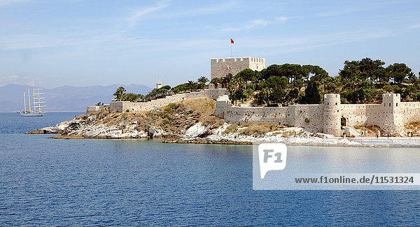 Turkey  province of Aydin  Kusadasi  the fortress on Pigeon Island
