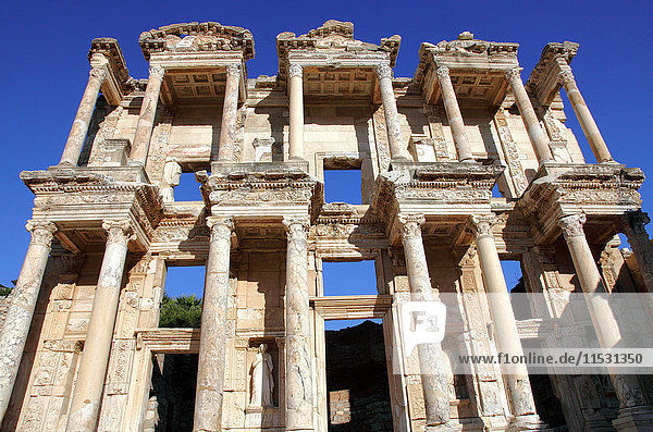 Turkey  province of Izmir  Selcuk  archeological site of Ephesus  Celsus library