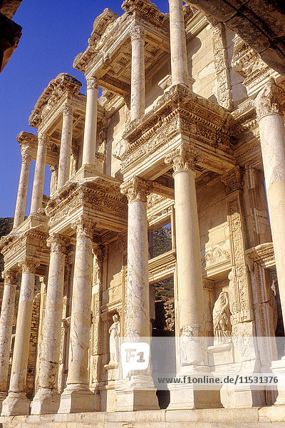 Turkey  province of Izmir  Selcuk  archeological site of Ephesus  Celsus library