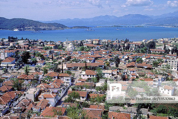 Turkey  province of Mugla  Fethiye  general view of the port and the bay