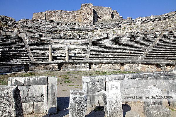 Turkey  province of Aydin  Sarikemer  Milet (or Miletas) archeological site  the theatre
