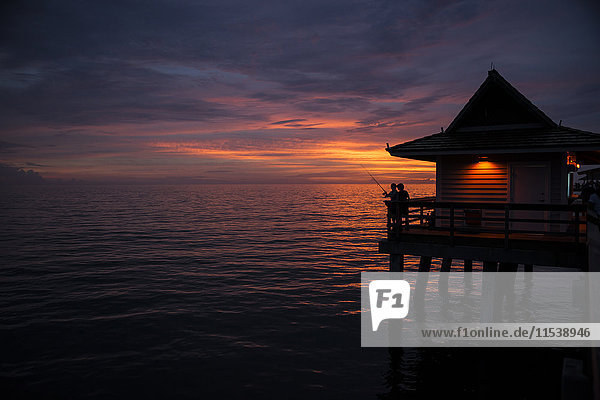 USA  Florida  Neapel  Pier bei Sonnenuntergang