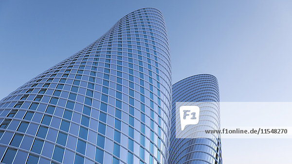3D-Rendering  moderne Hochhäuser