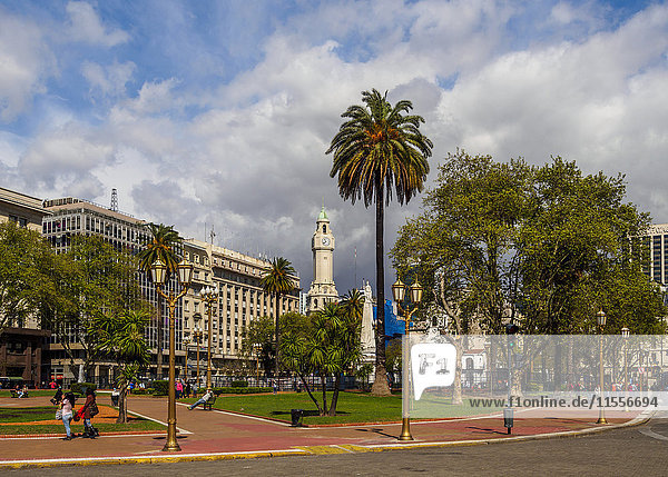 Blick auf die Plaza de Mayo  Monserrat  Stadt Buenos Aires  Provinz Buenos Aires  Argentinien  Südamerika