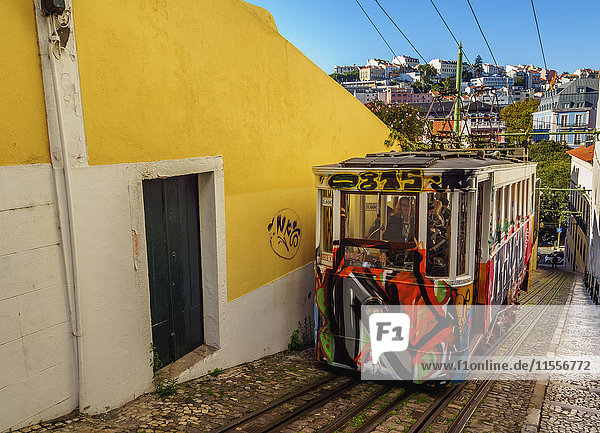 View of the Lavra Funicular Lisbon Portugal Europe