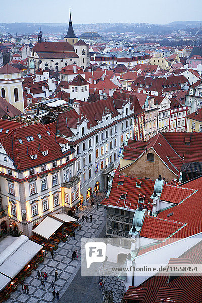 Czechia  Prague  cityscape with Old Town Square