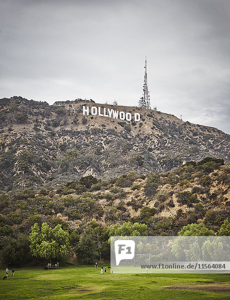 USA  Kalifornien  Los Angeles  Hollywood  Zeichen in Hollywood Hills