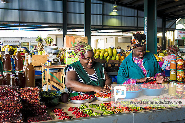 'Piri Piri's for sale at Maputo's Central Market; Maputo  Mozambique'