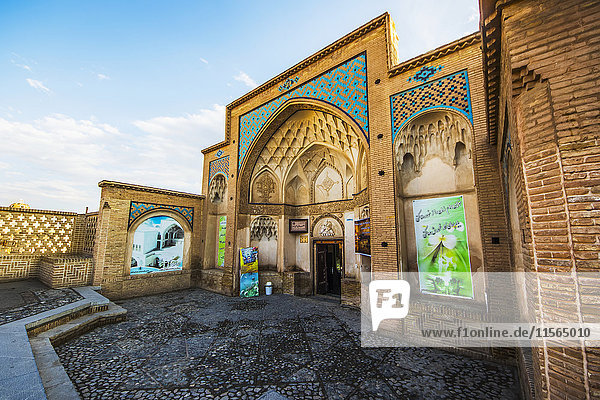 Eingang zum Sultan Amir Ahmad Hamam (Badehaus); Kashan  Provinz Esfahan  Iran .
