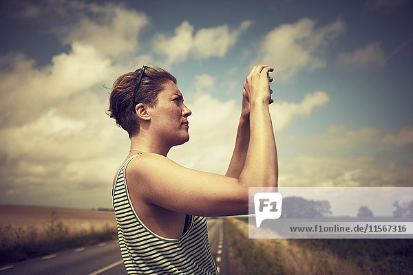 Woman taking picture