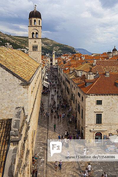 Stradun und Franziskanerkloster; Dubrovnik  Kroatien'.