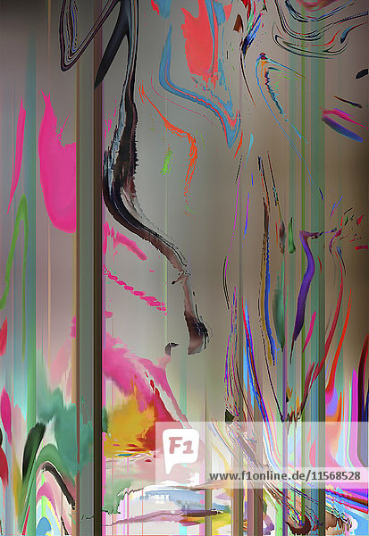 Abstraktes Hintergrundmuster mit verzerrten verschmelzenden Farben