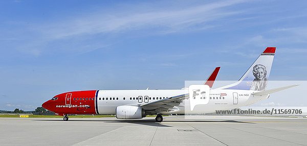Norwegian  Wenche Ross  Boeing  B 737-800  Flughafen München Oberbayern  Bayern  Deutschland  Europa