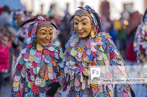 Spättlehansel auf dem Fasnachtsumzug Großer Fasendumzug alemannische Fasnacht Gengenbach Ortenaukreis Baden-Württemberg Deutschland Europa