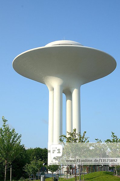 Hyllie water tower Wasserturm Malmoe län Skåne Schweden Europa