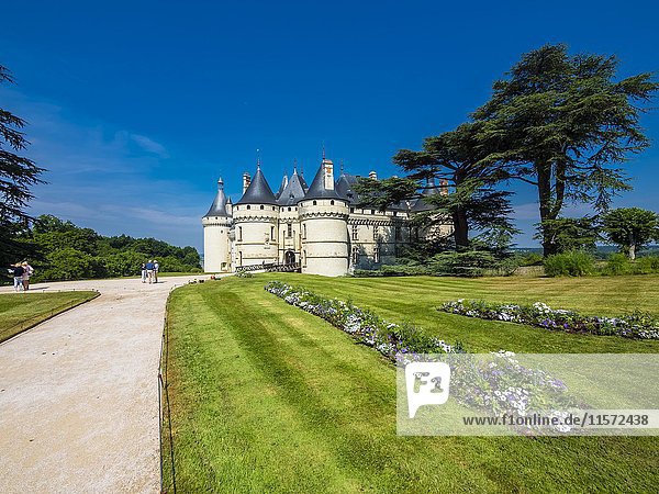 Schloss Chaumont  Chateau de Chaumont  mit Parkanlage  Chaumont-sur-Loire  Loir-et-Cher  Frankreich  Europa