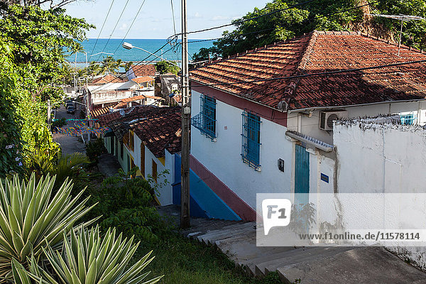 Brasilien  Olinda  Straße runter zum Atlantik