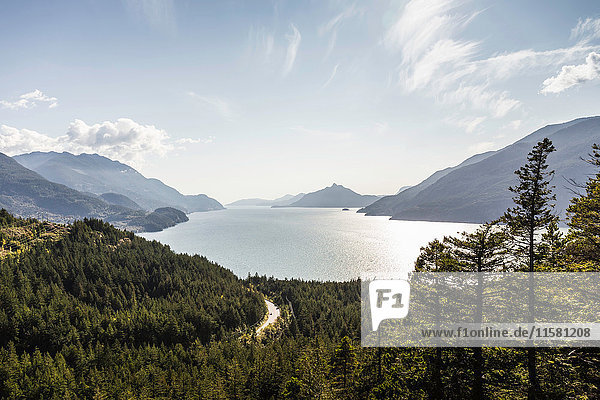 'Howe Sound Bay; Murrin Provincial Park  Squamish  British Columbia  Canada'