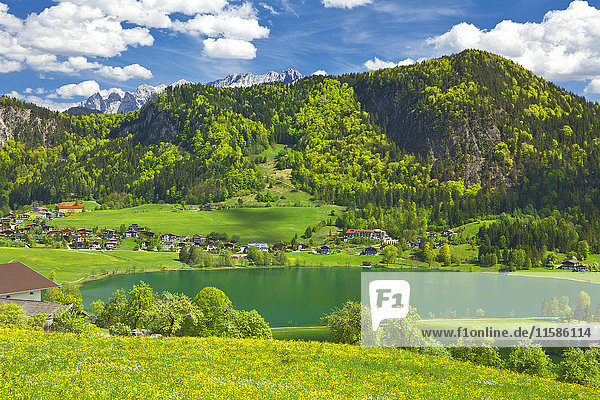 Vorderthiersee und Wilder Kaiser  Tirol  Österreich  Europa