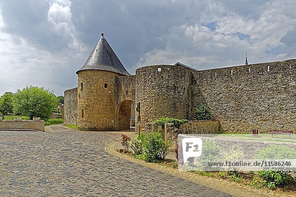 Stadtmauer  Rodemack  Lothringen  Frankreich  Europa