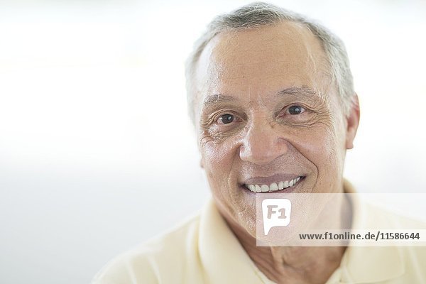 Senior man smiling  portrait.