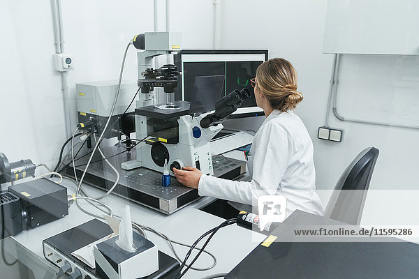 Laboratory technician working in modern lab