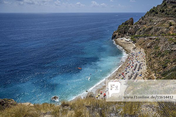 Cala Moraig Moraig-Strand bei Benitachell Costa Blanca Spanien Europa
