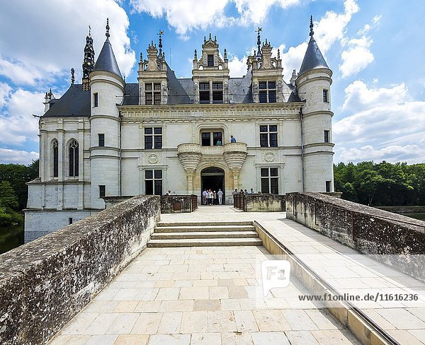 Schloss Chenonceau an der Cher  Château de Chenonceau  Department Chenonceaux  Indre-et-Loire  Region Centre  Frankreich  Europa