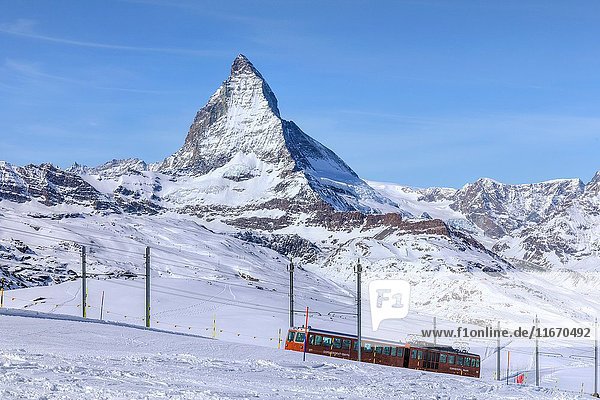 Matterhorn  Zermatt  Gornergrat  Valais  Switzerland  Europe.