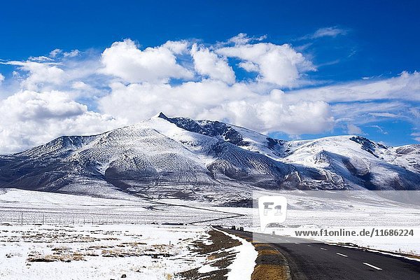 Tien Shan Mountains snow in Sinkiang