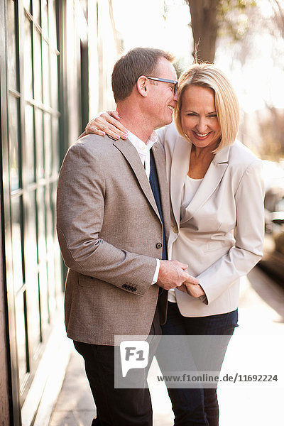 Happy heterosexual couple