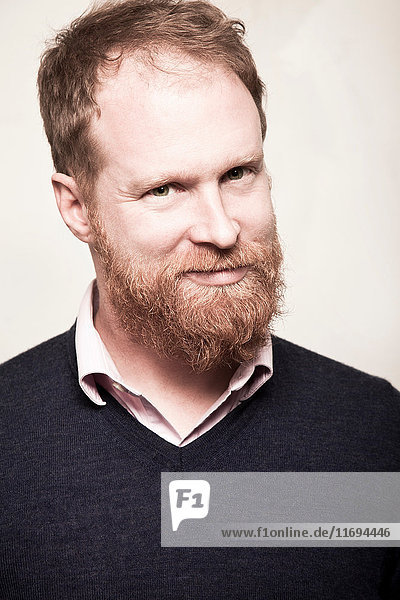 Bildnis eines Mannes mit rothaarigen Haaren und Bart