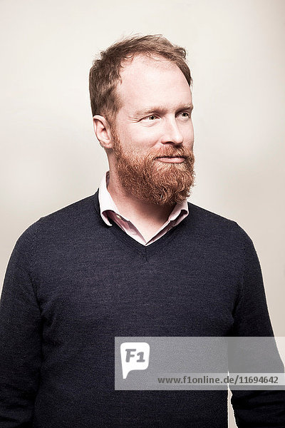 Bildnis eines Mannes mit rothaarigen Haaren und Bart