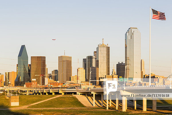 USA  Texas  Dallas skyline