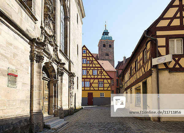 Deutschland  Mittelfranken  Spalt  Altstadt mit Kirche St. Emmeram