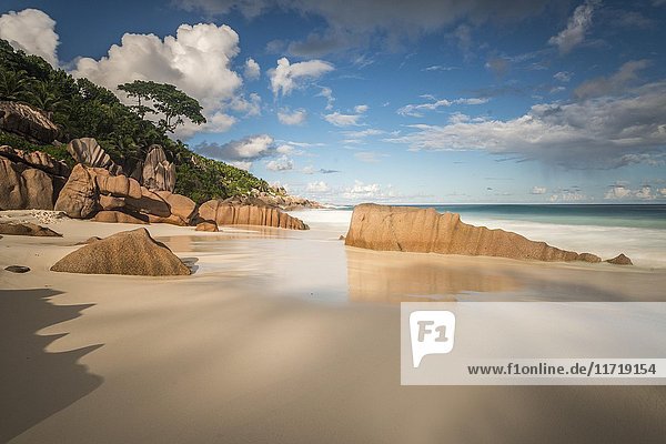 Strand Petite Anse La Digue Indischer Ozean Seychellen Afrika