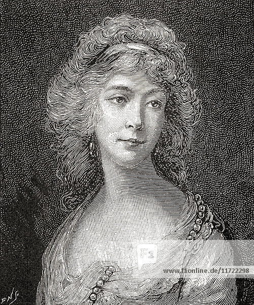 Anne Horton  née Anne Luttrell  later the Duchess of Cumberland and Strathearn  1743 - 1808. Member of the British Royal Family  the wife of Prince Henry  Duke of Cumberland and Strathearn. From The Strand Magazine  Vol I January to June  1891.