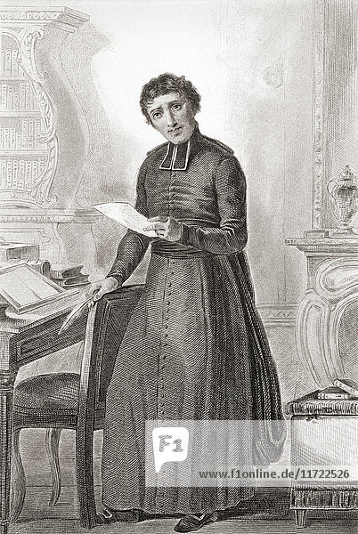 Emmanuel Joseph Sieyès  1748 - 1836  auch bekannt als Abbé Sieyès. Französischer römisch-katholischer Abbé  Geistlicher und politischer Schriftsteller während der Französischen Revolution. Aus der Galerie Historique de la Révolution Française  veröffentlicht ca. 1869.
