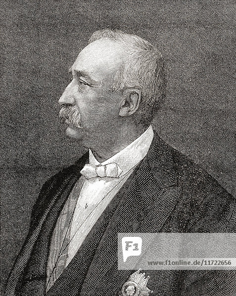 Félix François Faure  1841 - 1899. Präsident von Frankreich. Aus der Jahrhundertausgabe von Cassell's History of England  veröffentlicht um 1900