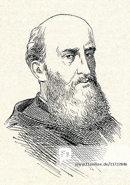 Diego de Espinosa y de Arévalo  1502 – 1572. Spanish cardinal. From Enciclopedia Ilustrada Segui  published c. 1900
